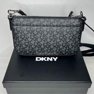 NWT Bryant Park Demi Bag Style Black Silver Hardware Crossbody Purse Shoulder